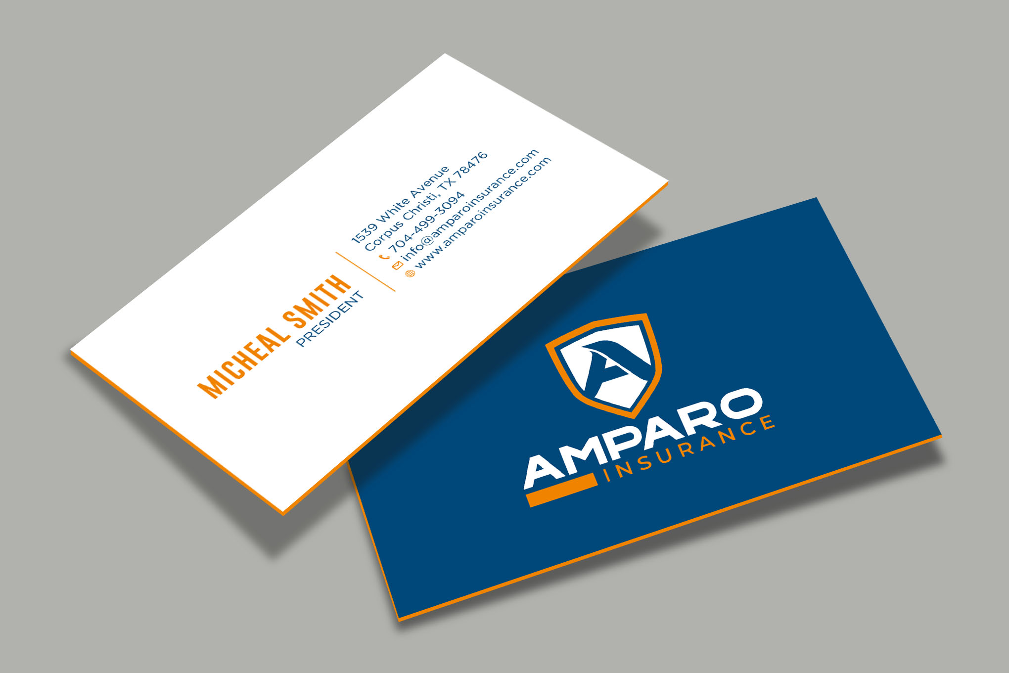 Business Card Design by RENEXIT for Amparo Insurance, LLC | Design #28321812