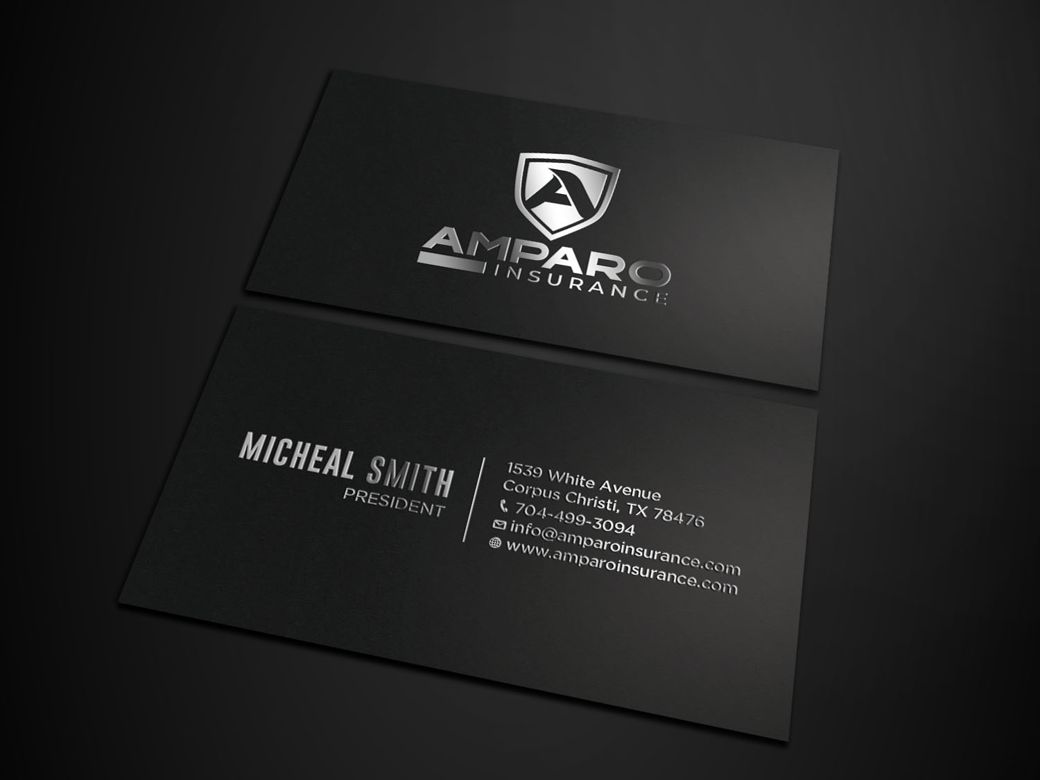 Business Card Design by RENEXIT for Amparo Insurance, LLC | Design #28321816