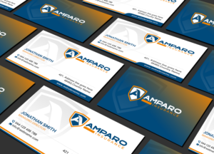 Business Card Design by Creations Box 2015 for Amparo Insurance, LLC | Design: #28329934