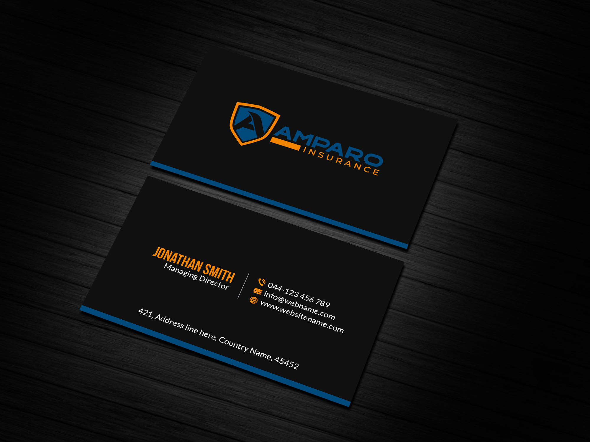 Business Card Design by Creations Box 2015 for Amparo Insurance, LLC | Design #28329944