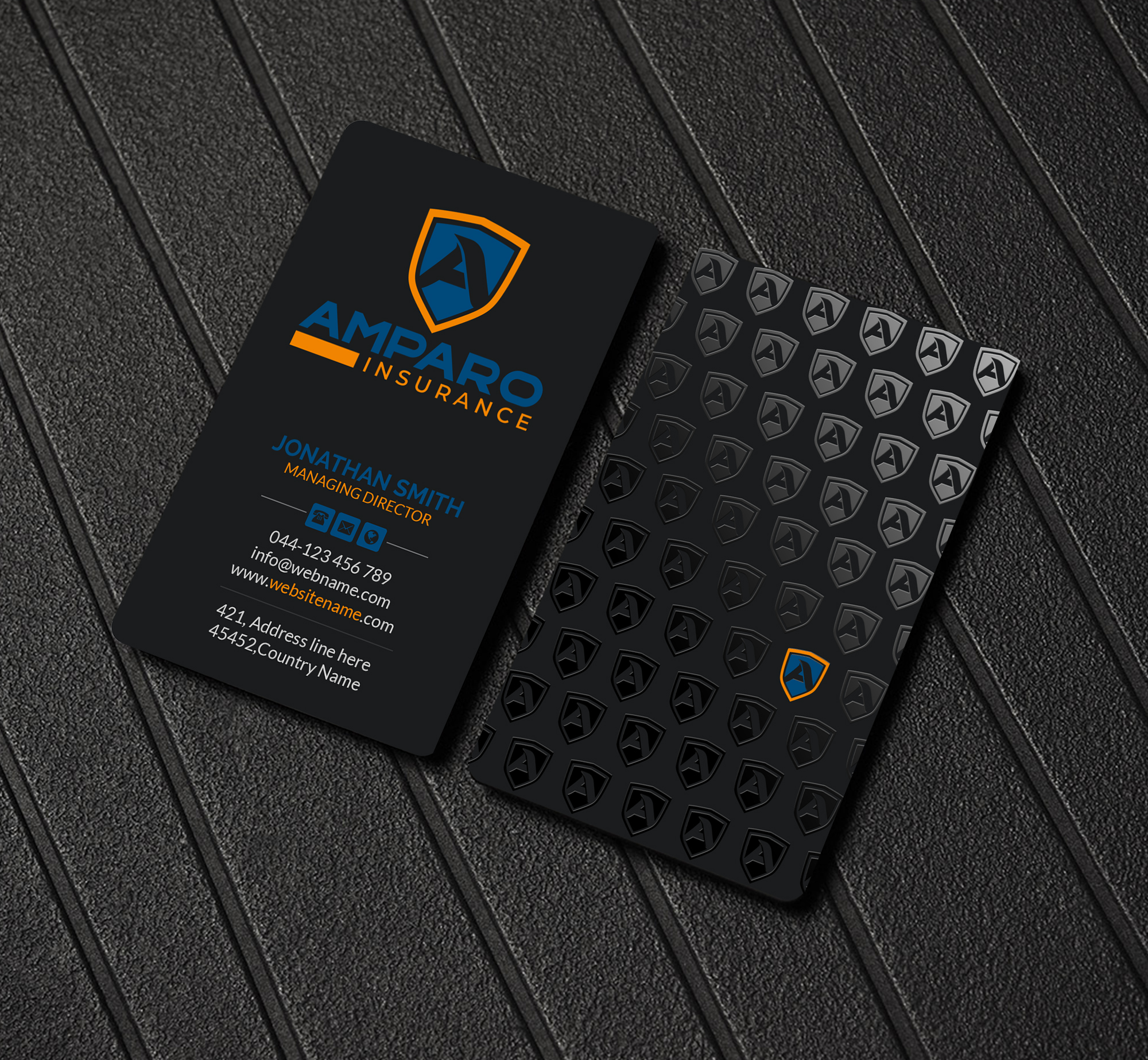 Business Card Design by Creations Box 2015 for Amparo Insurance, LLC | Design #28329948