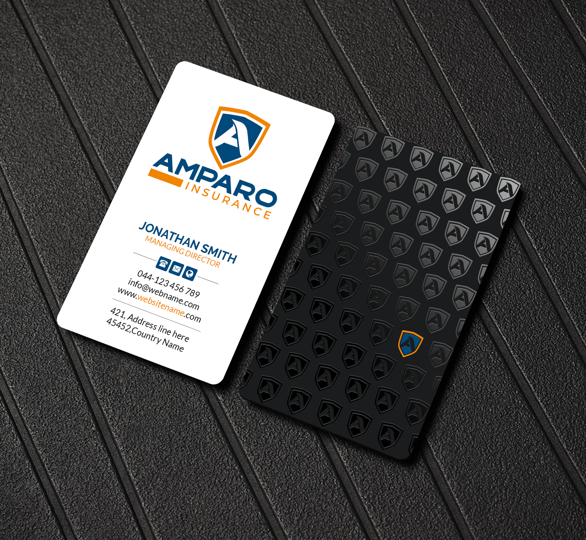 Business Card Design by Creations Box 2015 for Amparo Insurance, LLC | Design #28329949