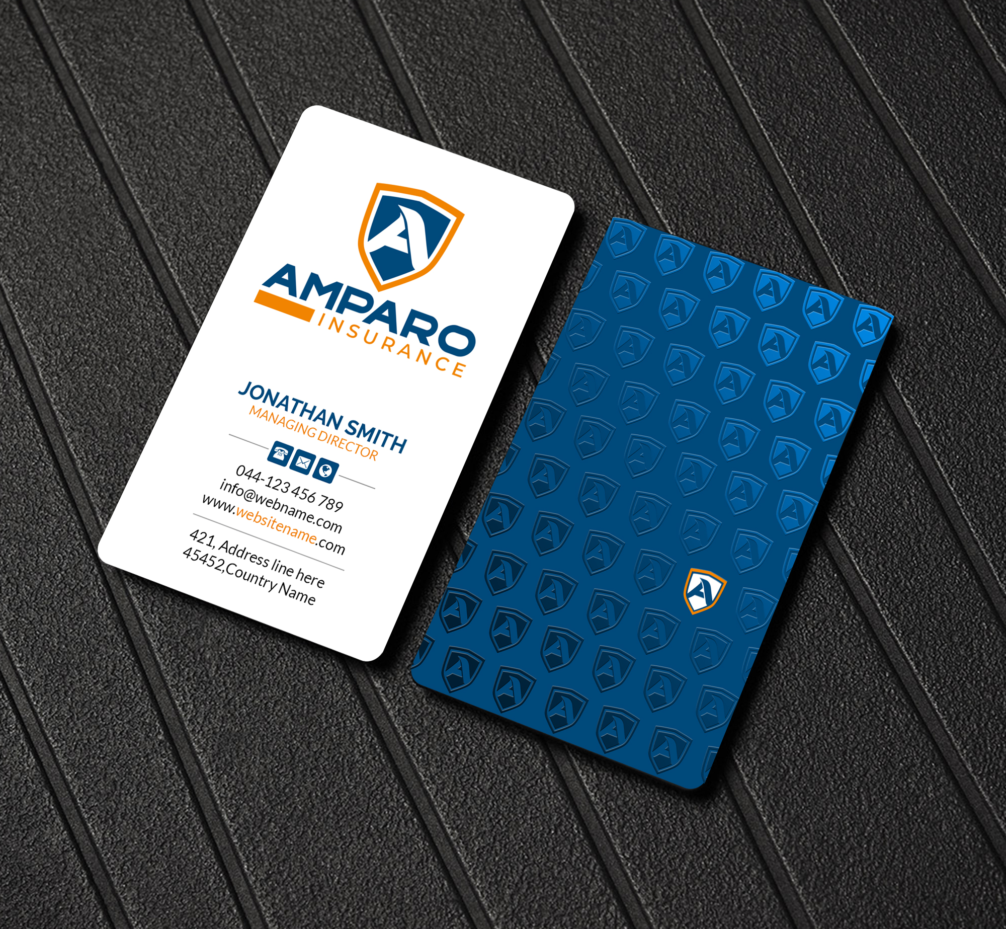 Business Card Design by Creations Box 2015 for Amparo Insurance, LLC | Design #28329950