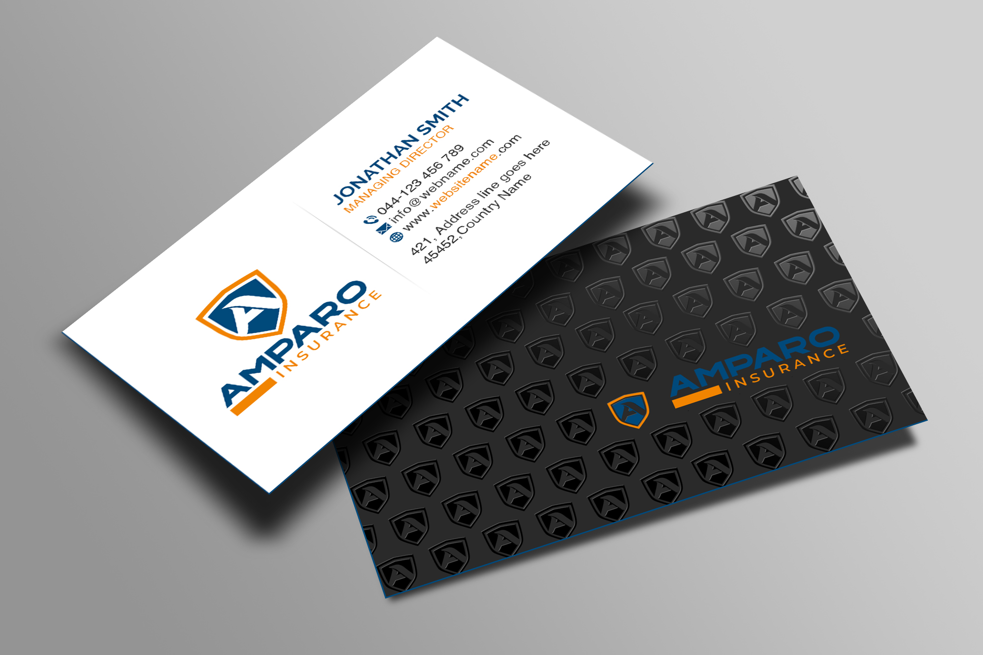 Business Card Design by Creations Box 2015 for Amparo Insurance, LLC | Design #28329960