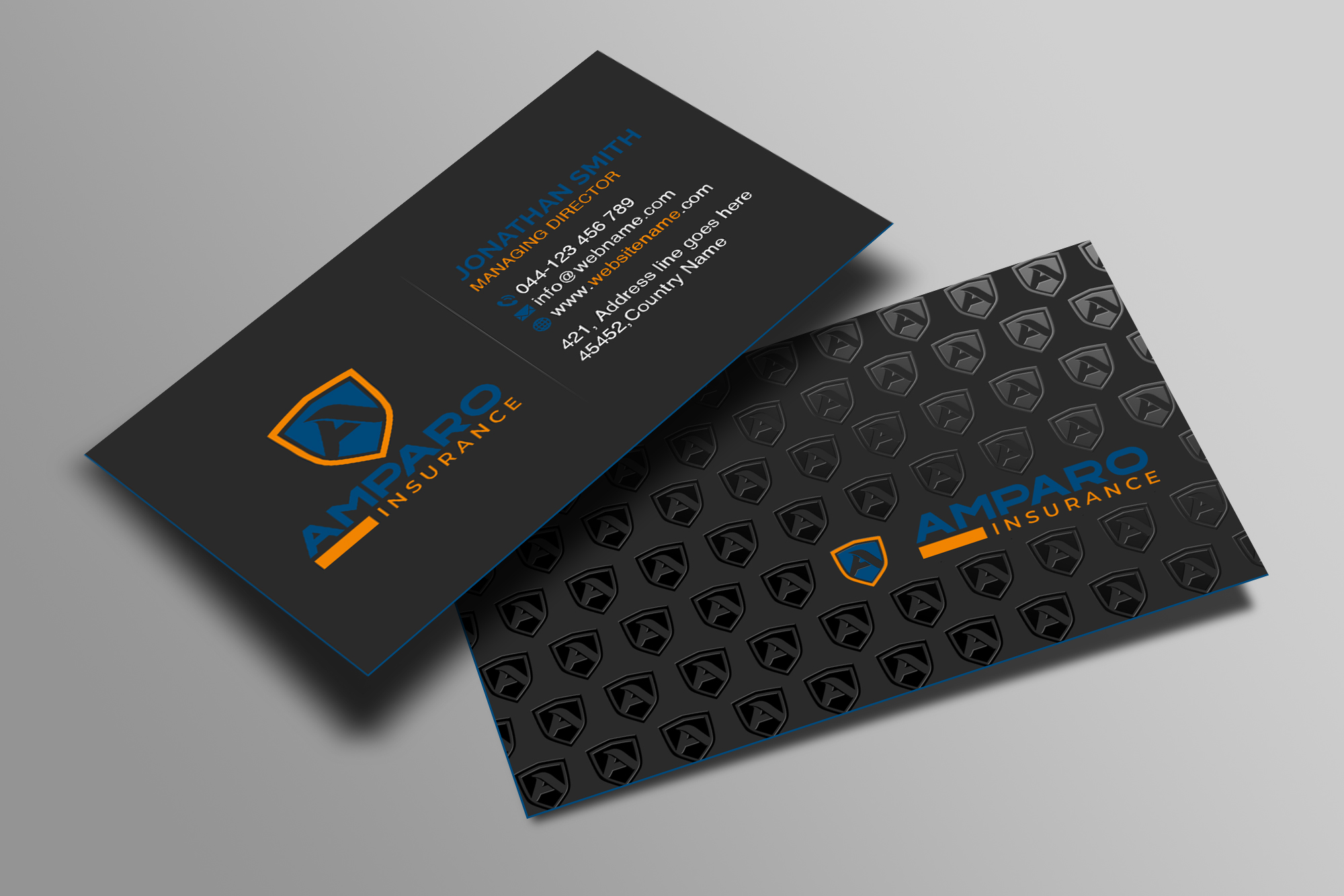 Business Card Design by Creations Box 2015 for Amparo Insurance, LLC | Design #28329965