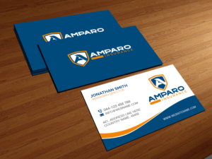 Business Card Design by Creations Box 2015 for Amparo Insurance, LLC | Design: #28329993