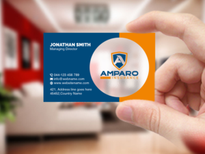 Business Card Design by Creations Box 2015 for Amparo Insurance, LLC | Design: #28330000