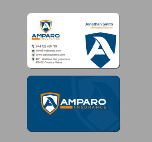 Diseño de Tarjeta de Presentación por Creations Box 2015 para Amparo Insurance, LLC | Diseño: #28358655