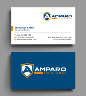 Diseño de Tarjeta de Presentación por Creations Box 2015 para Amparo Insurance, LLC | Diseño: #28358657
