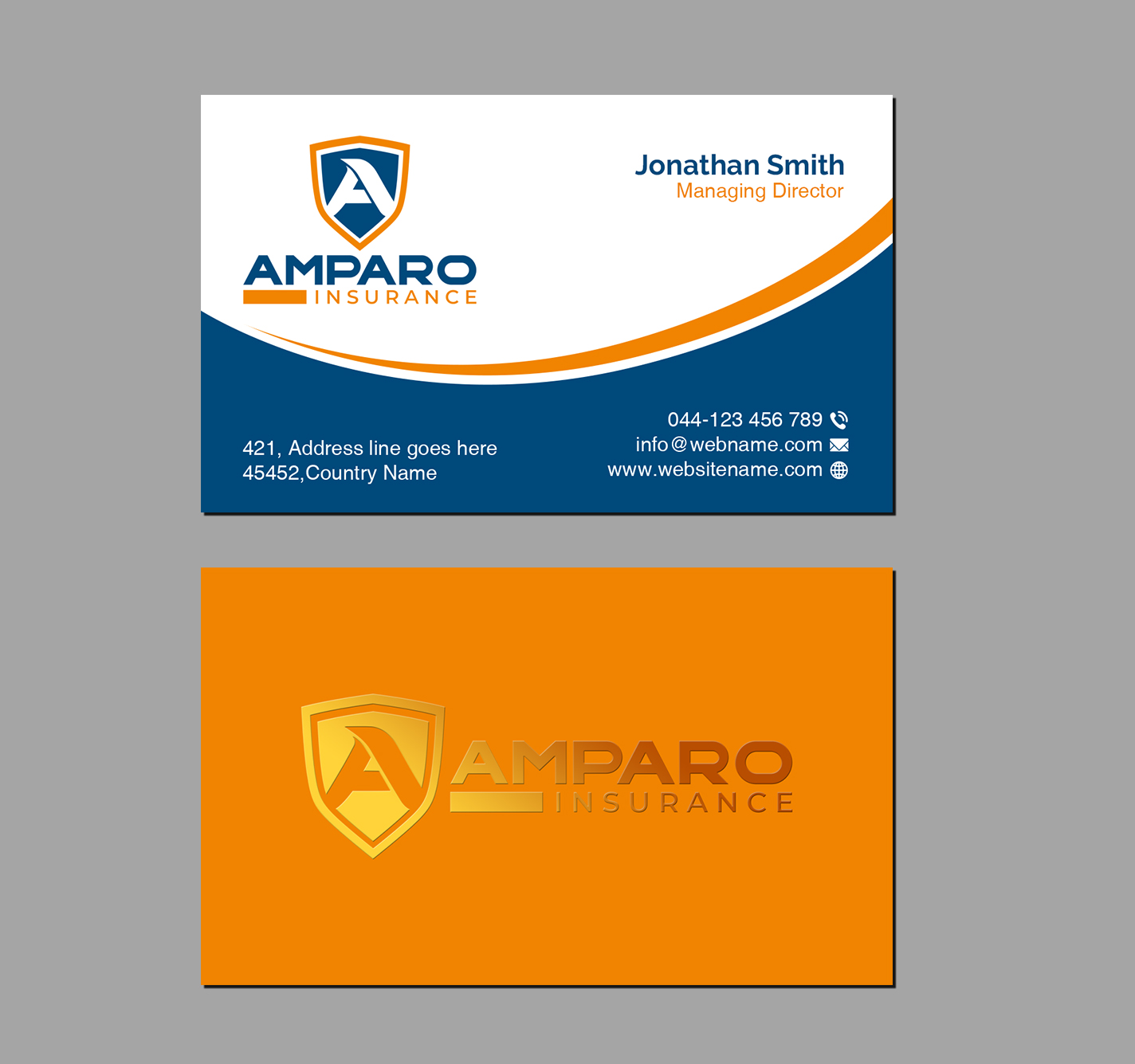 Diseño de Tarjeta de Presentación por Creations Box 2015 para Amparo Insurance, LLC | Diseño #28358658