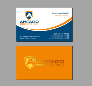 Diseño de Tarjeta de Presentación por Creations Box 2015 para Amparo Insurance, LLC | Diseño: #28358658