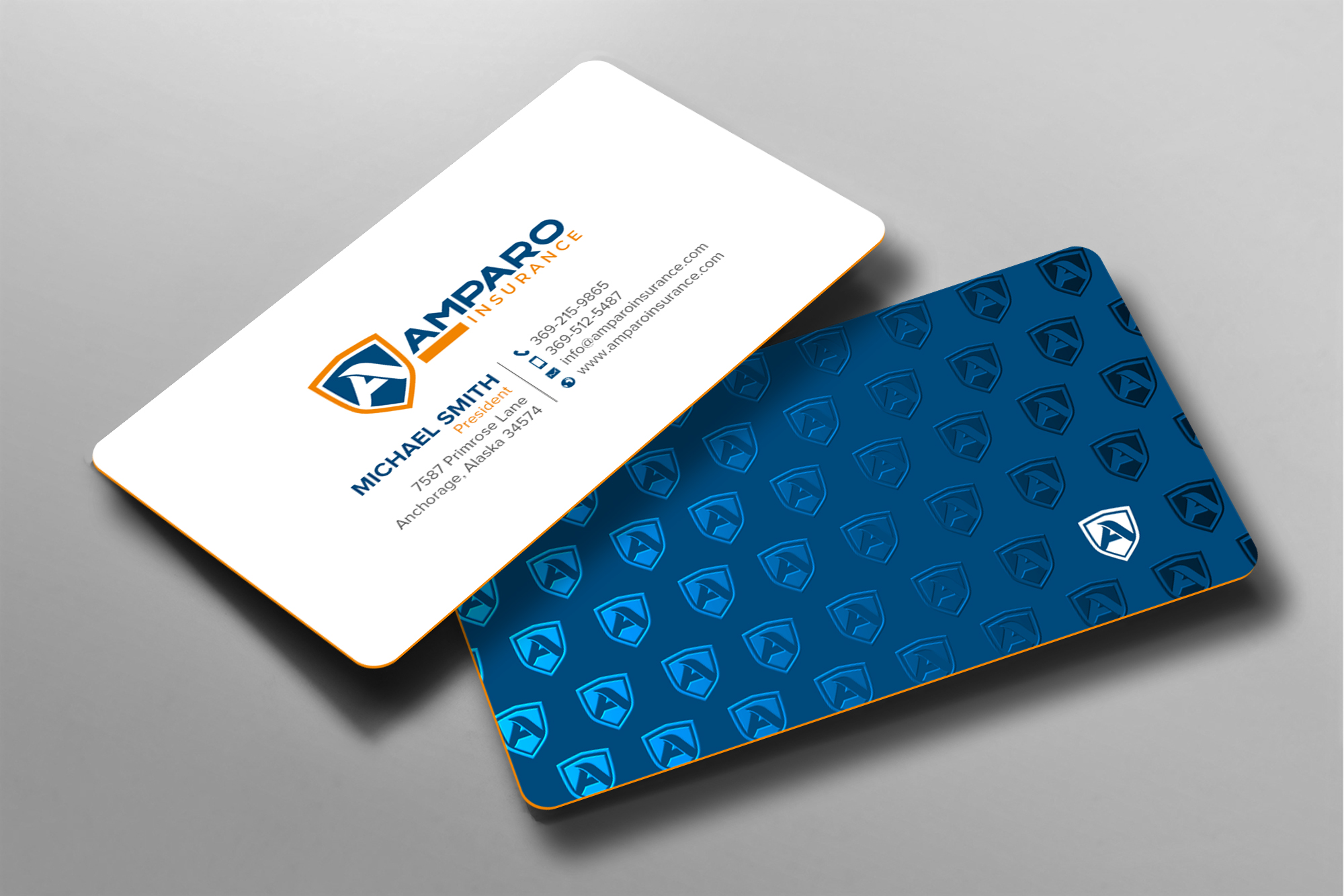 Business Card Design by chandrayaan.creative for Amparo Insurance, LLC | Design #28319372