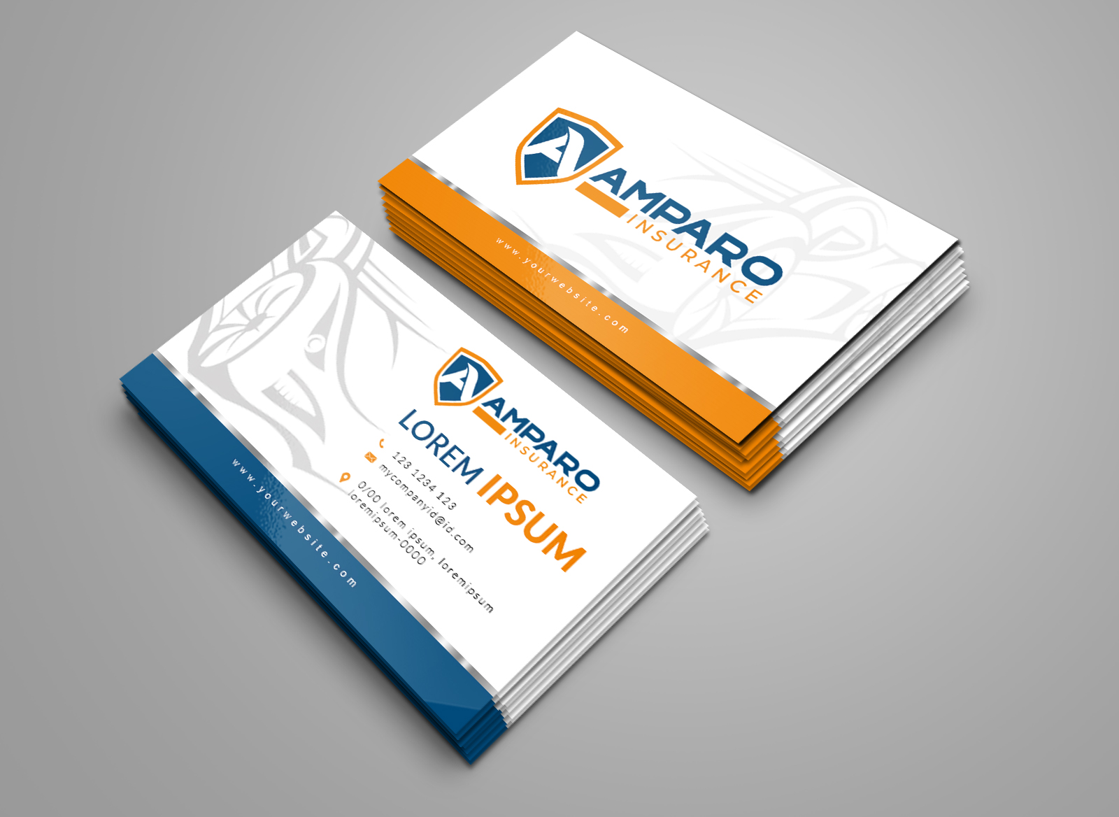 Business Card Design by n214008 for Amparo Insurance, LLC | Design #28321198