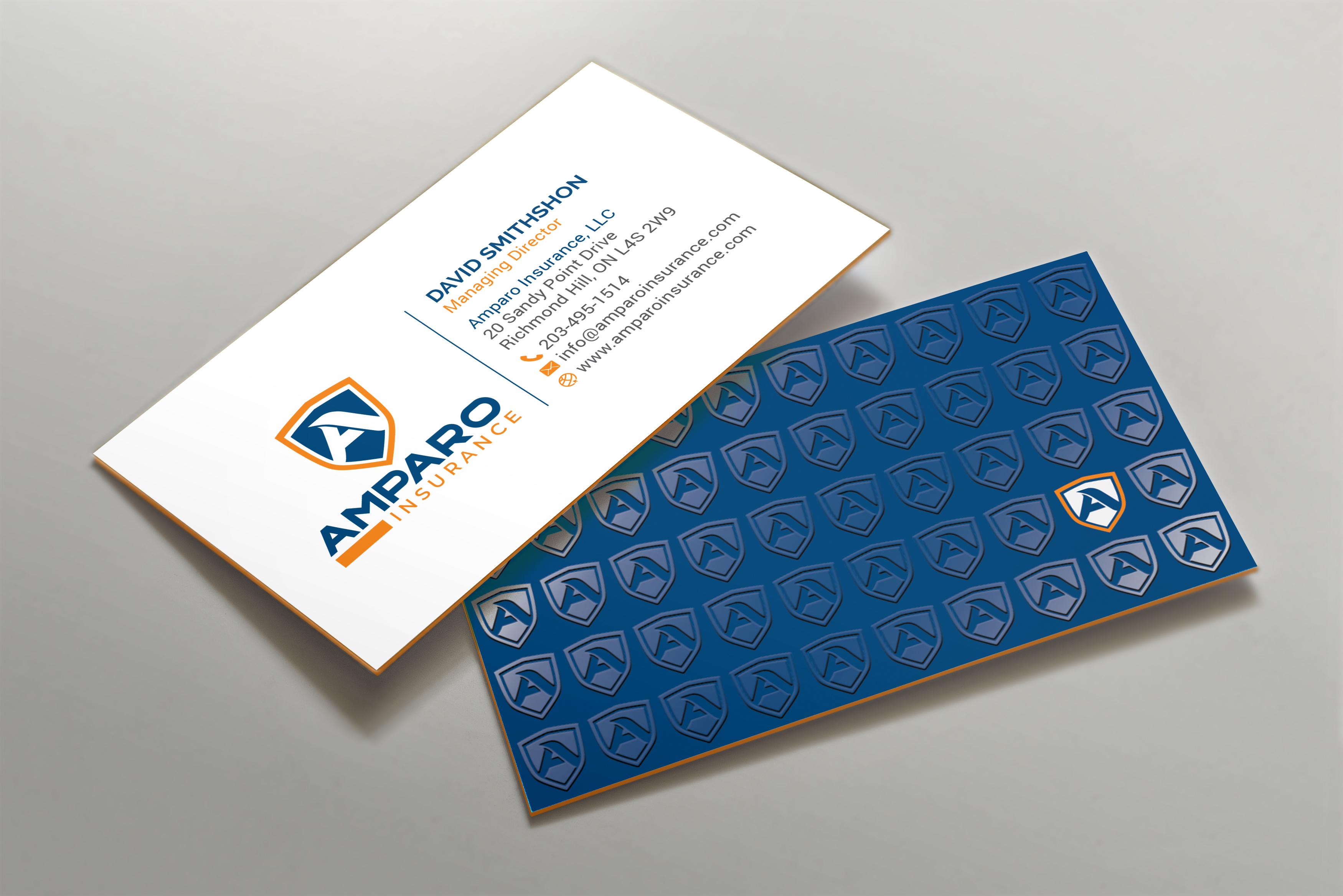 Business Card Design by R.design for Amparo Insurance, LLC | Design #28318059