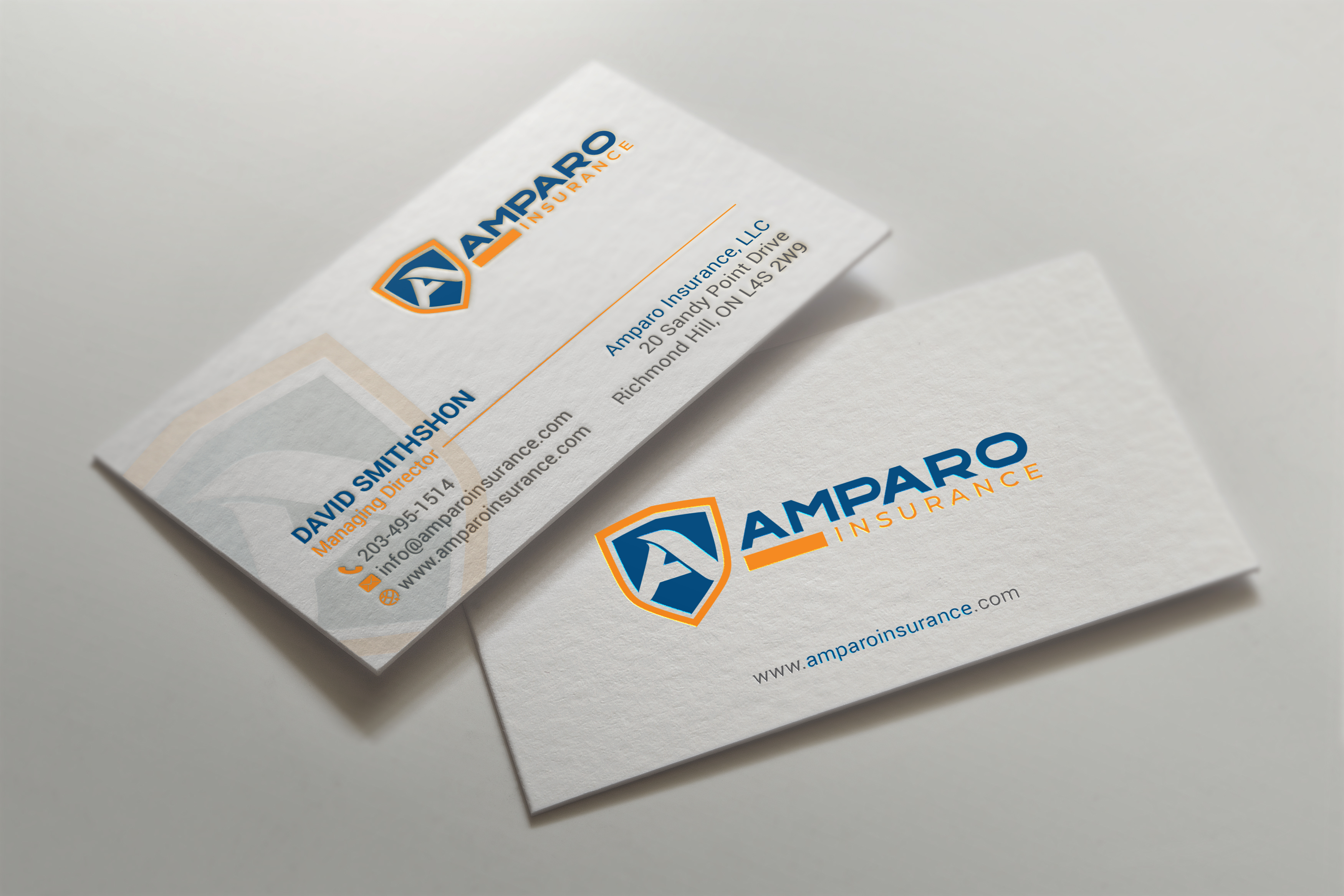 Business Card Design by R.design for Amparo Insurance, LLC | Design #28318062