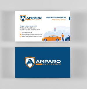 Business Card Design by R.design for Amparo Insurance, LLC | Design: #28332723