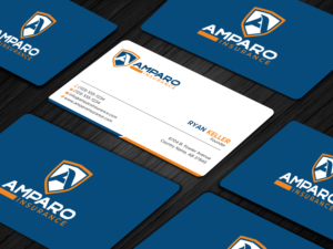 Business Card Design by Uttom 2 for Amparo Insurance, LLC | Design: #28320804
