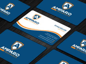 Business Card Design by Uttom 2 for Amparo Insurance, LLC | Design: #28320806