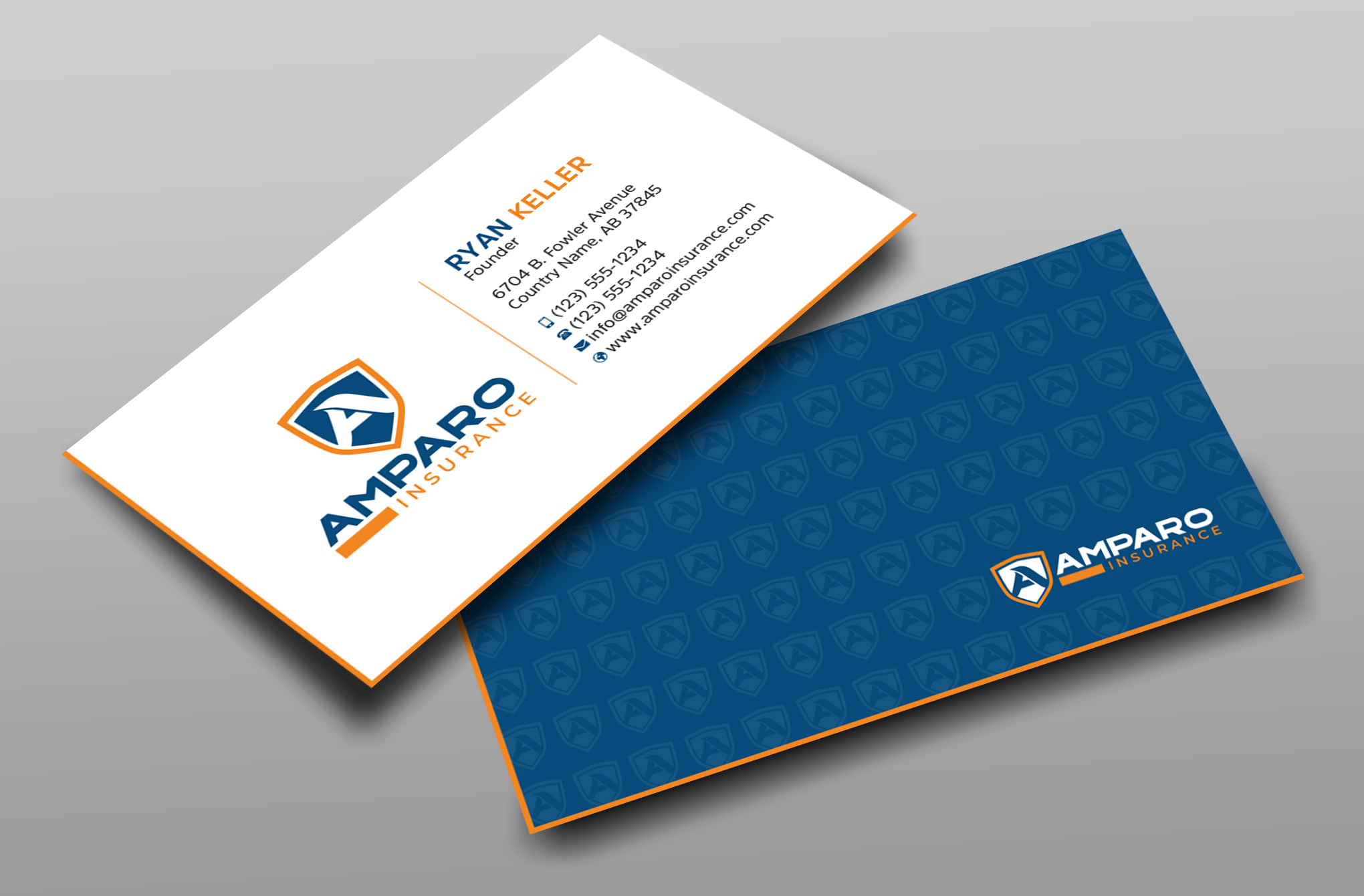 Business Card Design by Uttom 2 for Amparo Insurance, LLC | Design #28320957