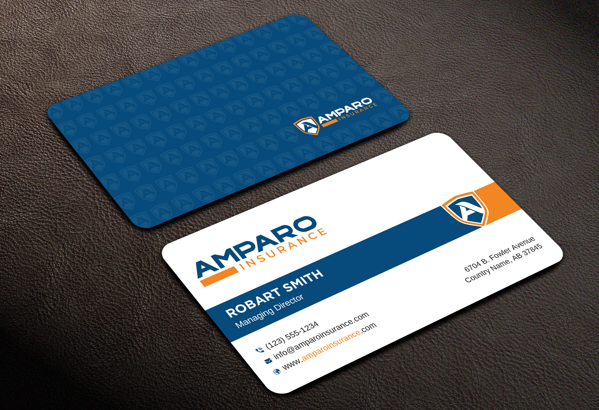 Business Card Design by Uttom 2 for Amparo Insurance, LLC | Design #28327670
