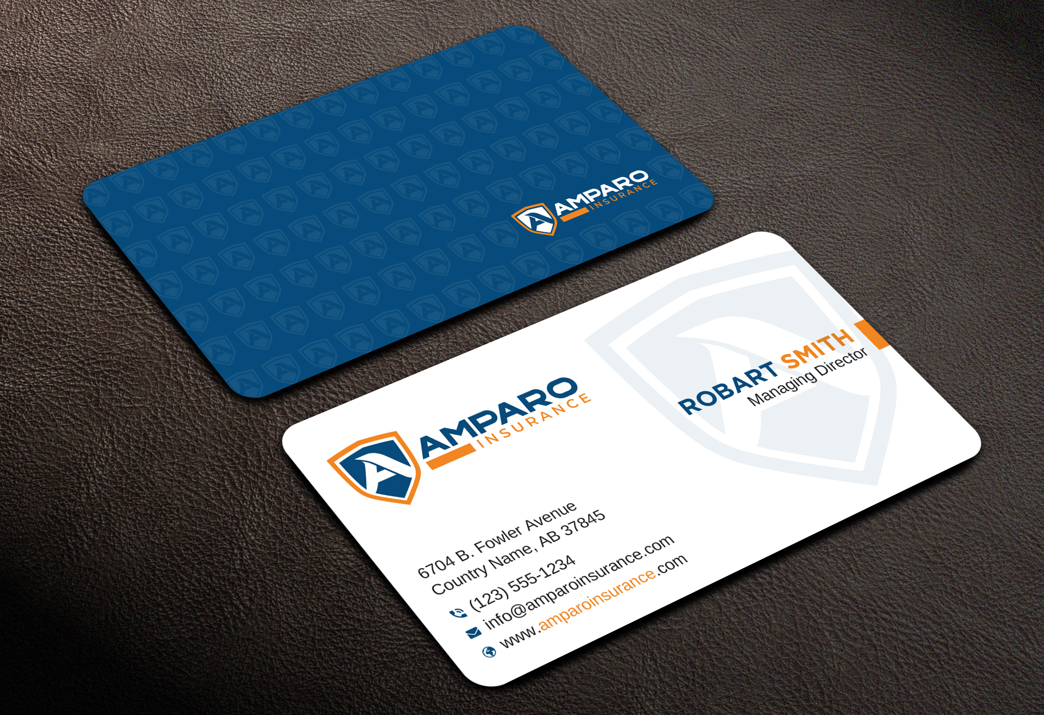 Business Card Design by Uttom 2 for Amparo Insurance, LLC | Design #28327671