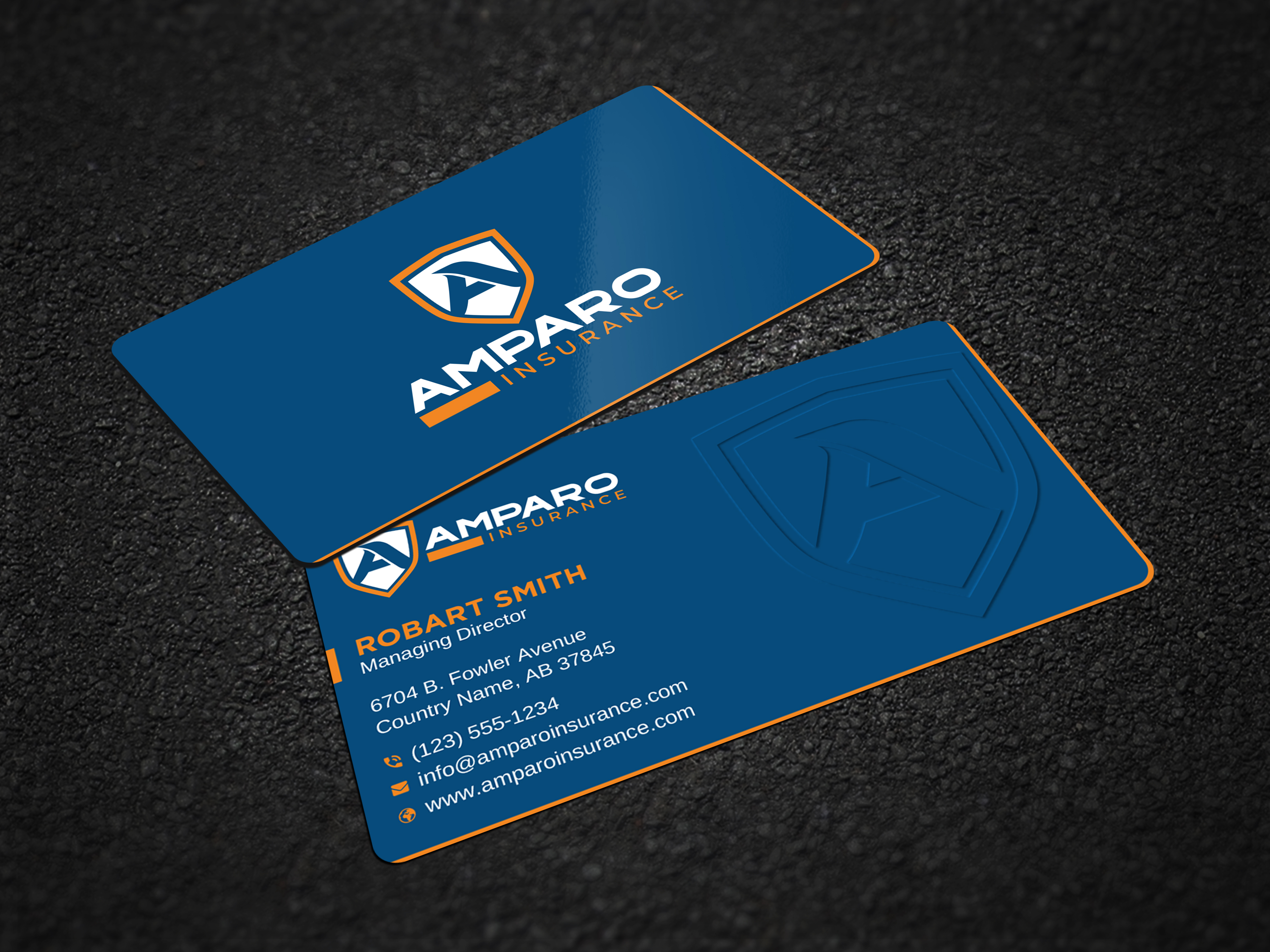 Business Card Design by Uttom 2 for Amparo Insurance, LLC | Design #28327673