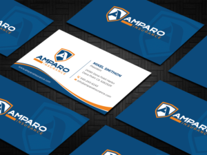 Visitenkarten-Design von DesignShout für Amparo Insurance, LLC | Design: #28319180