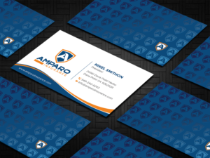 Business Card Design by DesignShout for Amparo Insurance, LLC | Design: #28319181