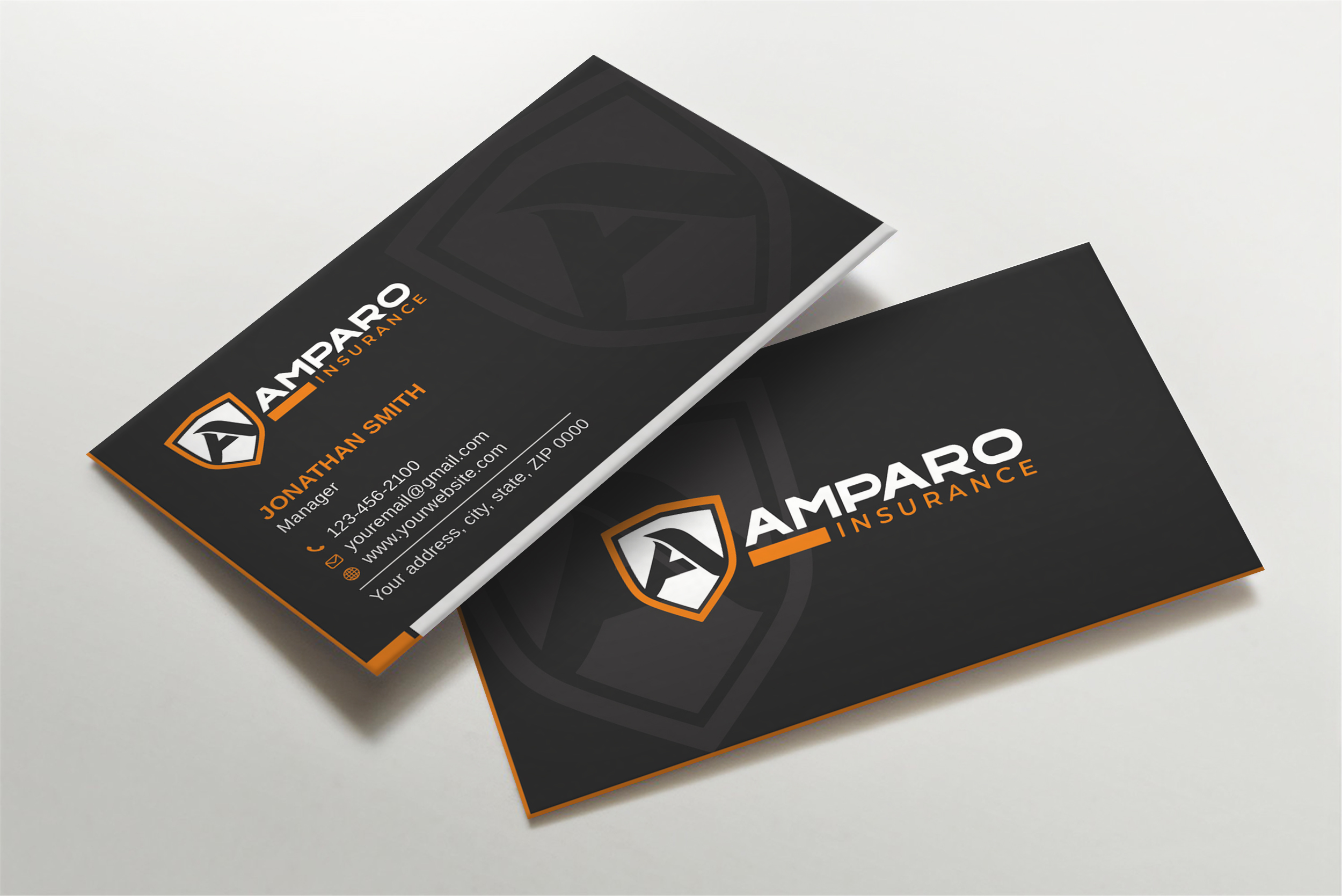 Business Card Design by Imagine design000 for Amparo Insurance, LLC | Design #28324206