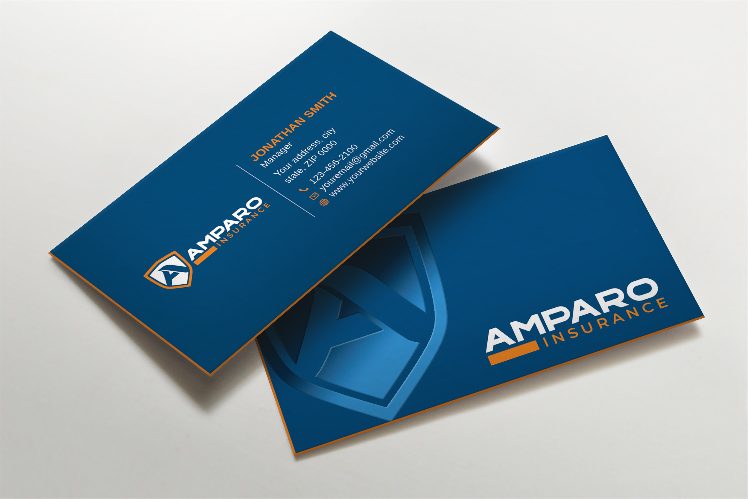 Business Card Design by Imagine design000 for Amparo Insurance, LLC | Design #28324211