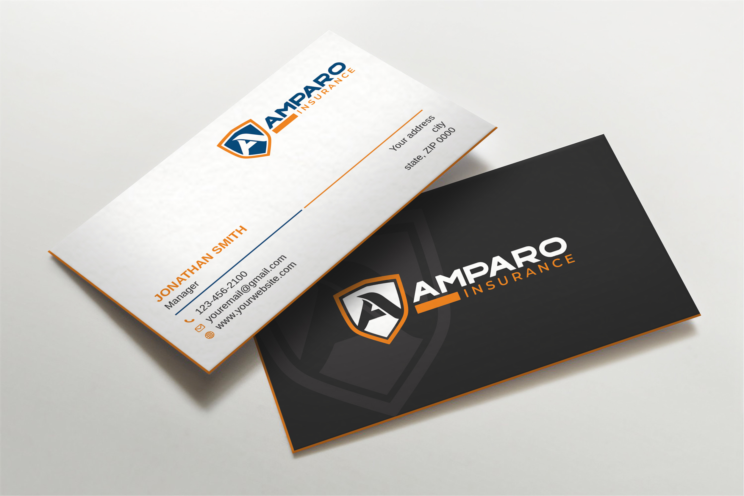 Business Card Design by Imagine design000 for Amparo Insurance, LLC | Design #28324217