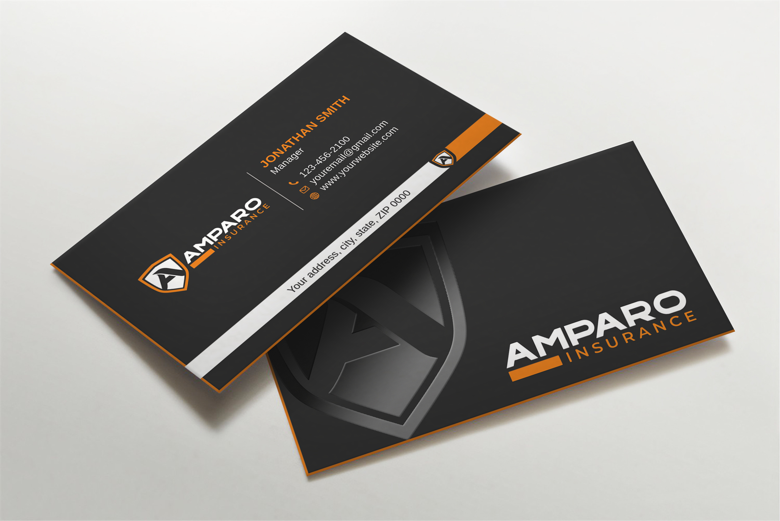 Business Card Design by Imagine design000 for Amparo Insurance, LLC | Design #28324222
