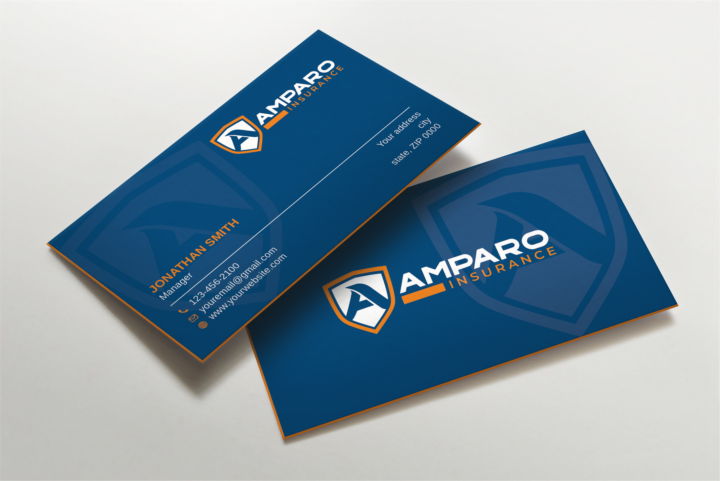 Business Card Design by Imagine design000 for Amparo Insurance, LLC | Design #28324231
