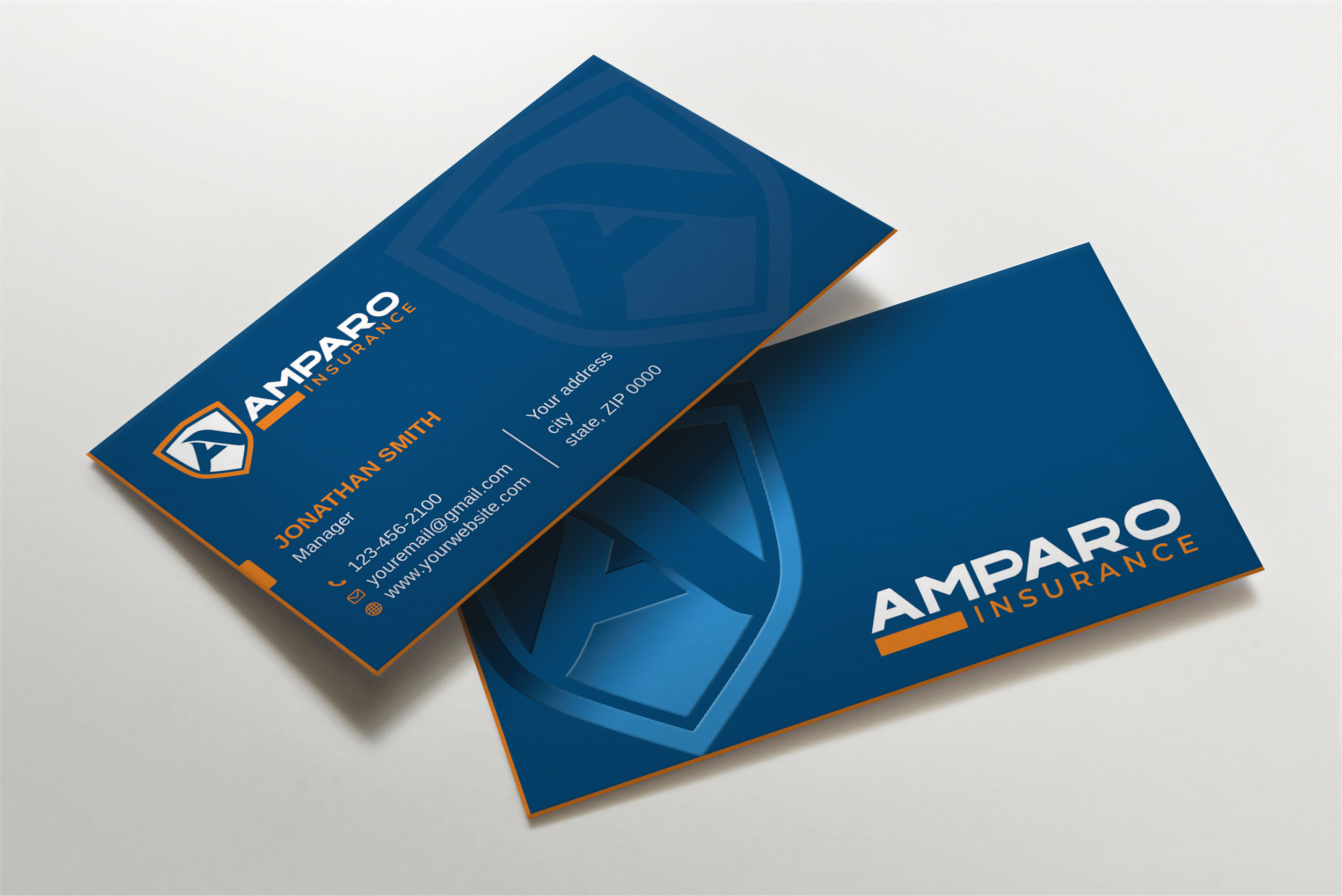 Business Card Design by Imagine design000 for Amparo Insurance, LLC | Design #28324232