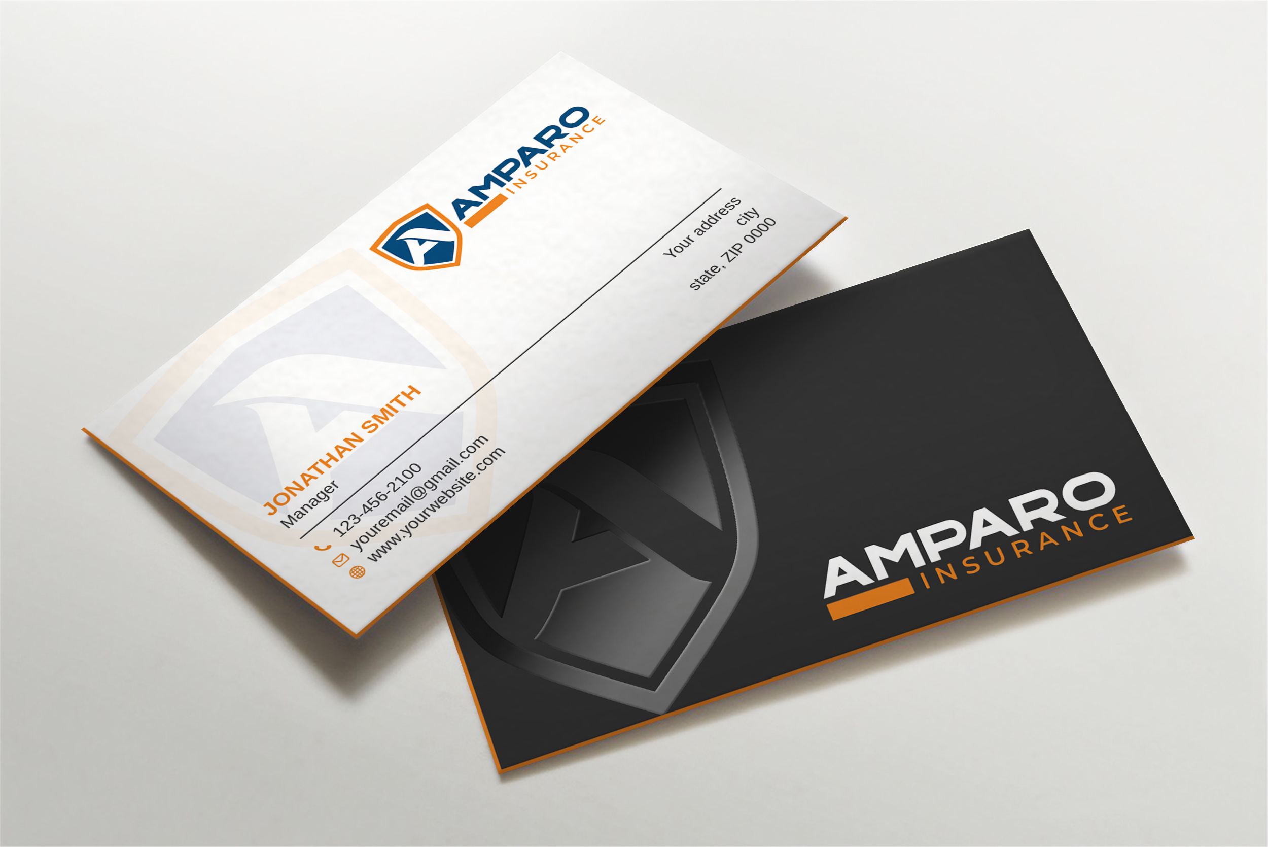 Business Card Design by Imagine design000 for Amparo Insurance, LLC | Design #28324238