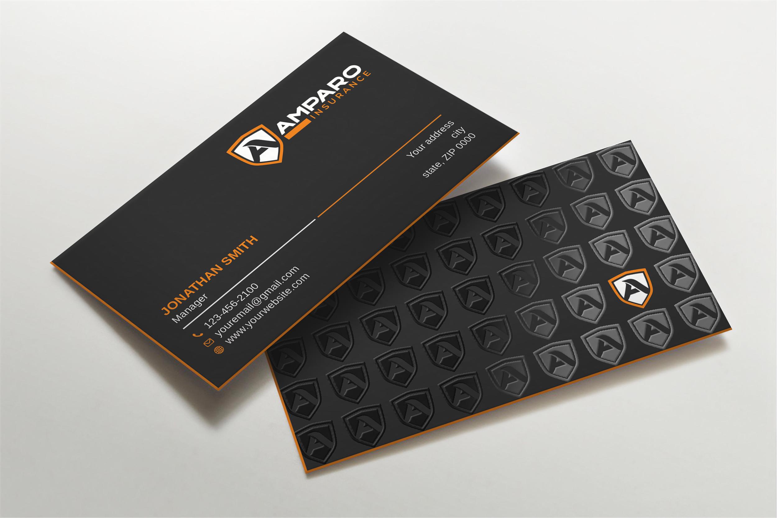 Business Card Design by Imagine design000 for Amparo Insurance, LLC | Design #28324253