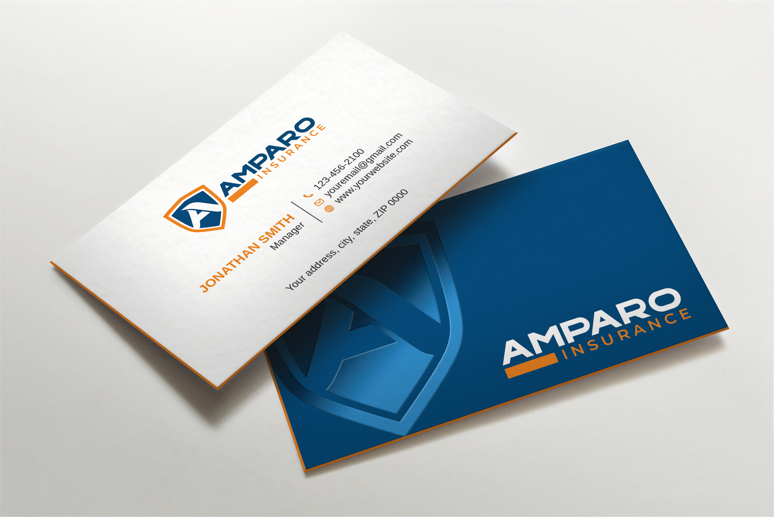 Business Card Design by Imagine design000 for Amparo Insurance, LLC | Design #28324265