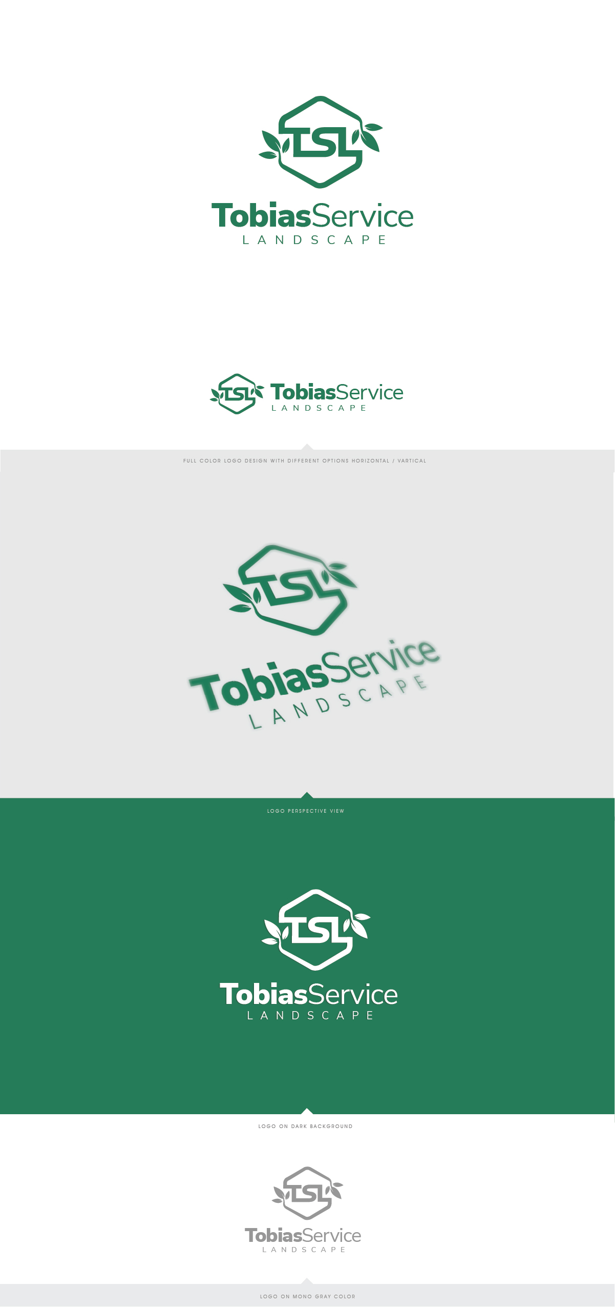Logo Design by LaGregz for Tobias Services Lanscapes | Design #28325832