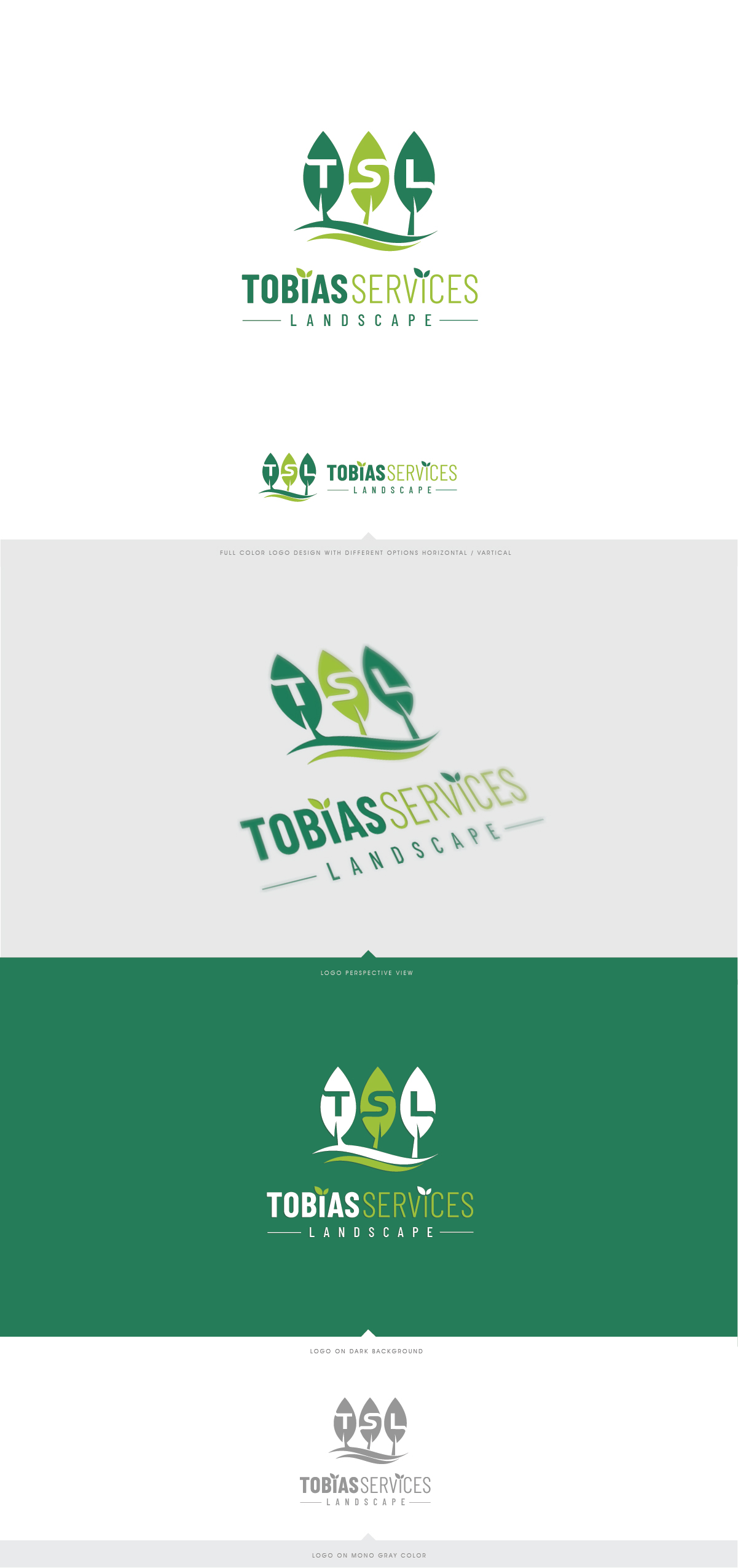 Logo Design by LaGregz for Tobias Services Lanscapes | Design #28342545