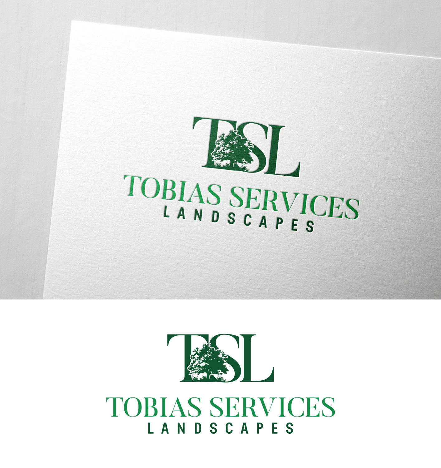 Logo Design by Impressive Solutions for Tobias Services Lanscapes | Design #28325379