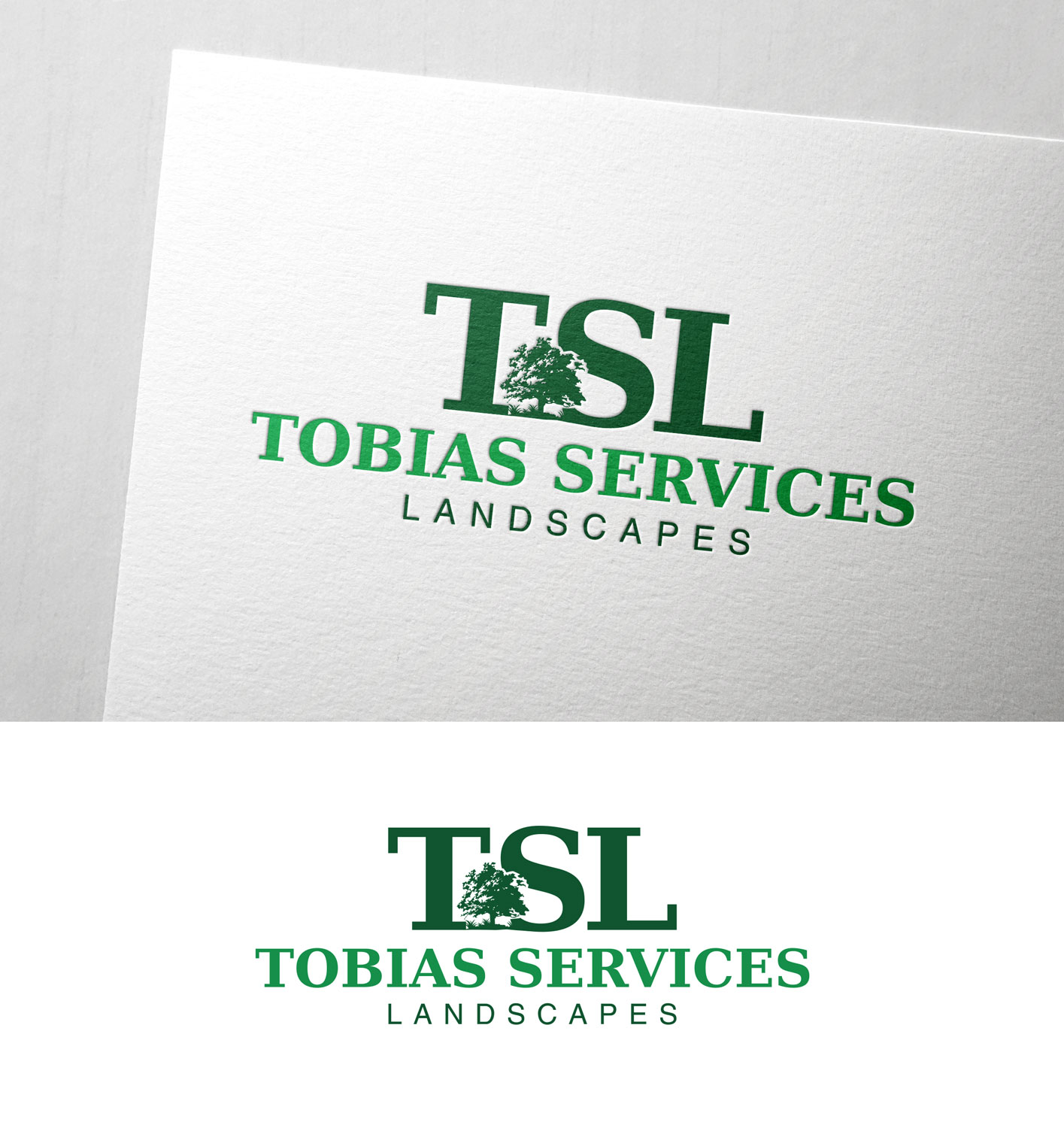 Logo Design by Impressive Solutions for Tobias Services Lanscapes | Design #28338161
