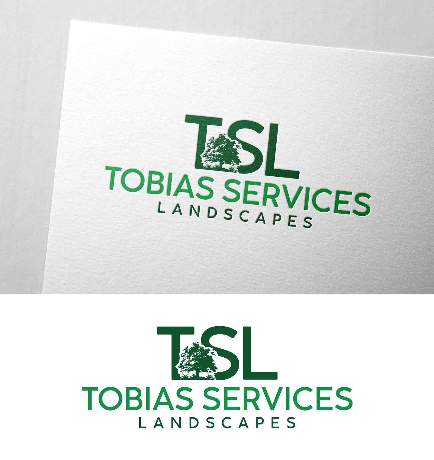 Logo Design by Impressive Solutions for Tobias Services Lanscapes | Design #28338162