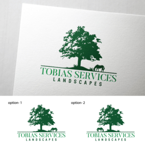 Logo Design by Impressive Sol for Tobias Services Lanscapes | Design #28360966