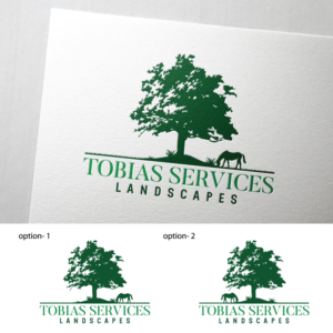 Logo Design by Impressive Solutions for Tobias Services Lanscapes | Design: #28373323