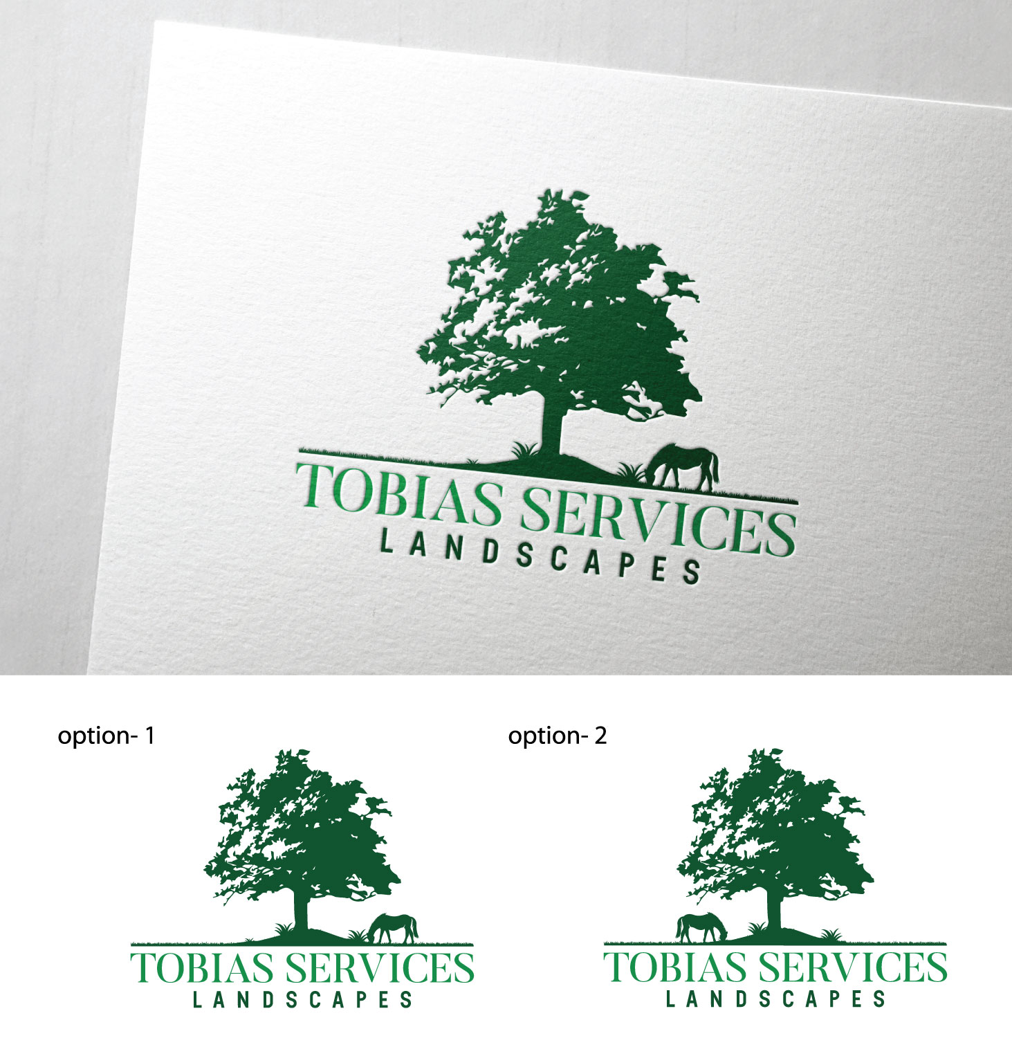 Logo Design by Impressive Solutions for Tobias Services Lanscapes | Design #28391095
