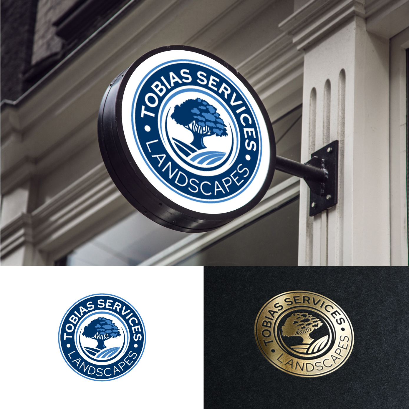 Logo Design by Radsky17 for Tobias Services Lanscapes | Design #28348506