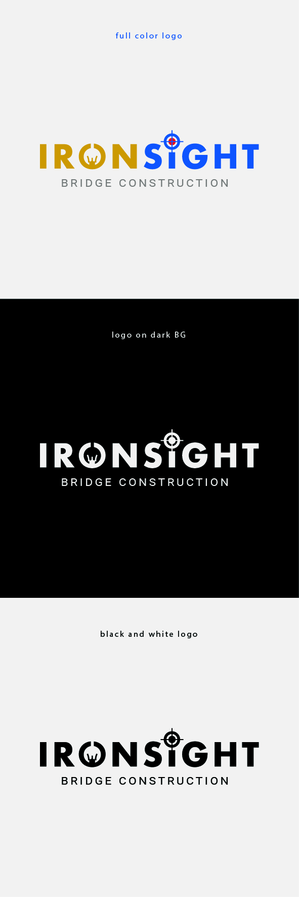 Logo Design by Lammy for Ironsight Strategies Inc. | Design #28339414