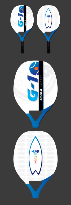Tennis Paddle design to be printed on picture sample of paddle provided | Diseño de Mercancía por vcreatived
