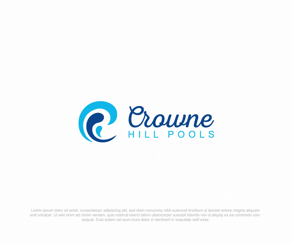 Logo Design by Niizam Uddin for Crowne Hill Pool Service  | Design #28339837