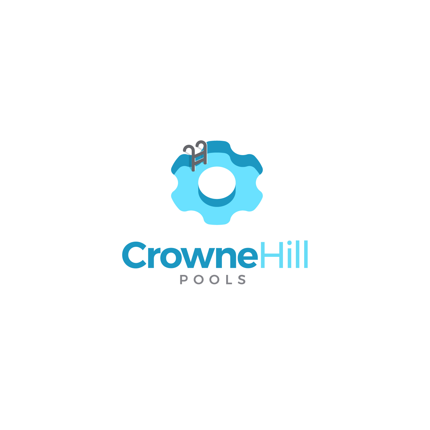 Logo Design by Nglray for Crowne Hill Pool Service  | Design #28360856